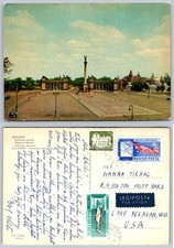 1962 Budapest Heroes' Square Millennium Monument Hungary Postcard Posted picture