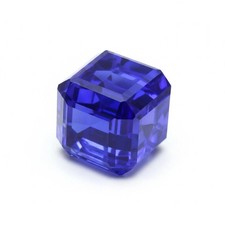 48.65 Ct Lab Created Flawless Blue Sapphire Cube Shape IGL Loose Gemstone 6SHB picture