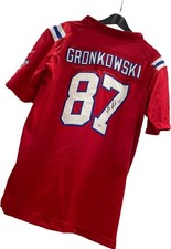 Rob Gronkowski #87 New England Patriots Autographed Football Red Jersey BAS COA picture