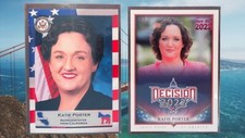 Decision 2022 KATIE PORTER PINK FOIL 4/4 + Fascinating Cards RC #166 LTD PR 100 picture