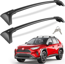 Lockable 260Lbs Roof Rack Cross Bars Fit for Toyota RAV4 2019-2025 | Aluminum He picture