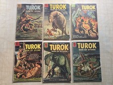 Turok Son Of Stone 1956 Dell Series, Lot of 6 Issues #s:15,17,20,21,25 & 27 picture