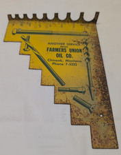 Drill Bolt Gauge Vintage Advertising Farmers Union Oil Co. picture