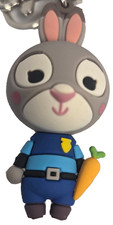 Zootopia Judy Hopps Keychain Disney 3 Inch Bunny Rabbit Police Bag Charm New picture