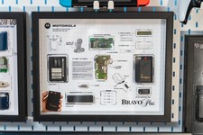 Motorola Bravo Plus Pager Teardown Art, Vintage Tech Display, Retro Electronics picture