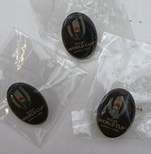 3 Rugby World Cup 2019 Pins Used-Good Condition picture