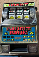 Vintage Radica BANDIT Slot Machine  Coin Bank picture
