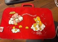 Vintage 1987 Care Bears Red Carrying Case with Handle picture