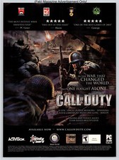 Call Of Duty Original Game Activision Promo 2004 Full Page Print Advertisement picture