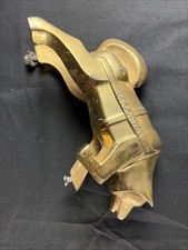 BROCKWAY SEMI TRUCK GILT BRONZE HUSKEY SLED DOG MASCOT HOOD ORNAMENT VG picture