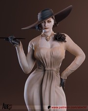 1:8 Lady Dimitrescu Resident Evil Fan Art UNPAINTED High Quality Garage Kit picture