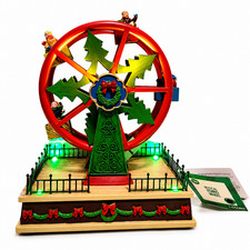 Ferris Wheel Light Up Animated Musical Christmas Village Accent Joy To The World picture