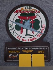 VMFA-333 Fighting Shamrocks F-4 Phantom The Final Chapter 1986 WESTPAC Plaque  picture