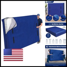Cosy Family Mattress Bags Moving 8 Handles - 170GSM Extra-Thick Mattress - Blue picture