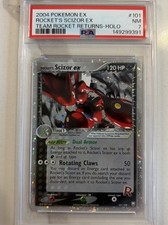 Pokémon Team Rocket Rocket's Scizor ex Holo 101/109 PSA 7 149299391 picture