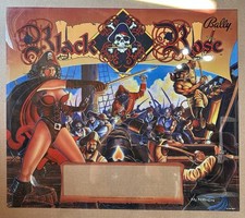 1992 Bally Black Rose Pinball Translite - NOS picture