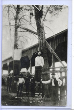 J G Franklin Real Photo Postcard RPPC - Hanging of Ruggles Bros Redding CA 1892 picture