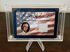 A Word From POTUS Franklin D. Roosevelt Cut Piece #37/49 Beckett Authenticated picture