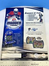 GLOBAL VR  SPORTS MADDEN FOOTBALL FLYER  picture