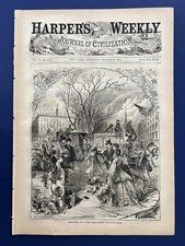 Harper's Weekly 3-30-1861 VASSAR COLLEGE Sam Houston APRIL FOOLS DAY New Orleans picture