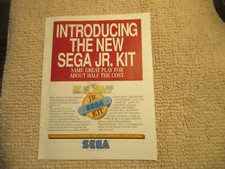 ORIGINAL  11- 8.5'' eswat jr kit  sega   ARCADE VIDEO GAME FLYER     picture