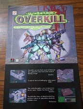 Project Overkill Video Game Print Ad 7x10 1990s picture