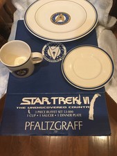 Pfaltzgraff Star Trek VI The Undiscovered Country 3-Piece Buffet Set 53-800 Box picture
