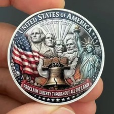 USA 250th Anniversary Challenge Coin 1776-2026 American Patriotic Eagle Liberty picture