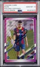 PEDRI SIGNED AUTOGRAPHED TRADING CARD PSA DNA AUTO 10 picture