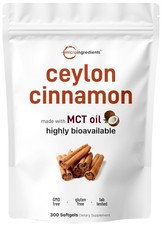Micro Ingredients Ceylon Cinnamon, 300 Softgels | 300 Count (Pack of 1) picture