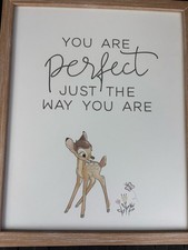 Official Disney Bambi You Are Perfect Wall Art Made in USA Open Road Brands picture