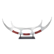Massive 4 Ft. Replica Klingon Bat'Leth Sword Star Trek With Stand HK 8216 picture