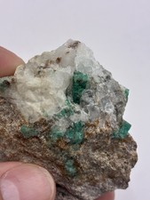 52g Natural Emerald Specimen Muzo Matrix Quartz Natural Termination Gem picture