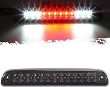 Partsam Red/White 12 LED Smoke Lens Chrome Housing Tail High Mount 3rd Third Bra picture