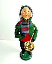 Vintage Byers' Choice Ltd. 1995 Musician Caroler Doll Figurine w/ French Horn picture