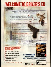 DRIV3R Driver i-Guide Official Video Game Promo Print Ad Atari Funimation 2004 picture