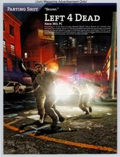 Left 4 Dead Xbox 360 PC Valve Zombie Game 2008 Full Page Print Ad picture