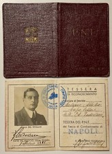 NAPOLI PARTITO NAZ. DI GOVERNO A.XIII 1935 AUTORIZZATI PORTARE DIST. DI GRADO picture