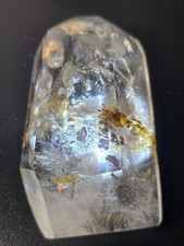 Scenic Enhydro Quartz Moving Bubble Golden Healer Crystal Freeform 264.27g picture