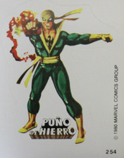 1980 IRON FIST  Die-Cut Sticker Argentina Vintage 2.4