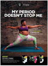 PRINT AD 2017 Kotex My Period Doesn't Stop Me Yoga Instructor Jessamyn Stanley picture