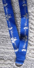 Walt Disney Trading Lanyard Preowned - blue silver Where Dreams Come True picture