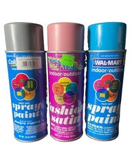 Vintage Spray paint Lot Of 3, Walmart Graffiti Collectibles. picture