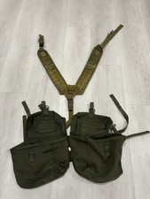 Vintage US Army Medic  Pouch Bags Yoke Suspenders WWII Era Style Field Gear picture