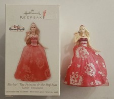 HALLMARK KEEPSAKE ORNAMENT BARBIE THE PRINCESS & THE POP STAR EXCELLENT CONDITIO picture