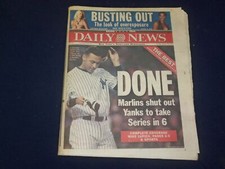 2003 OCT 26 NEW YORK DAILY NEWS NEWSPAPER - MARLINS WIN WORLD SERIES - NP 4083 picture