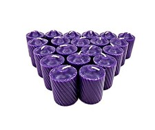 Purple Plumeria Scented Votive Candles - 15 Hour Long Burn Time - Textured Fi... picture
