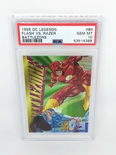 1995 Skybox DC Legends Battlezone #B4 Flash vs. Razer PSA 10 picture