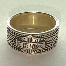 Harley-Davidson 925 Sterling Silver Band Ring SIZE:13 picture
