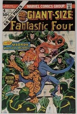 Giant-Size Fantastic Four #4 Marvel Comics Group 1st Appearance Madrox Feb 1975 picture
